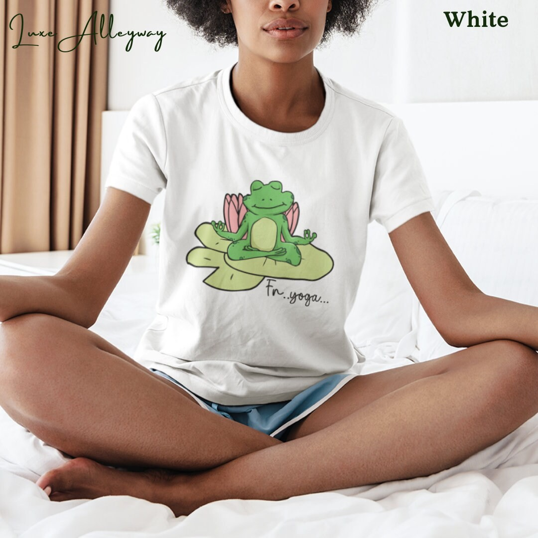 Life Scribbles - Comfort Fit Yoga Gym T-shirt White 