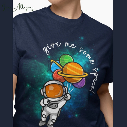 Life Scribbles - Give Me Some Space Navy Tshirt