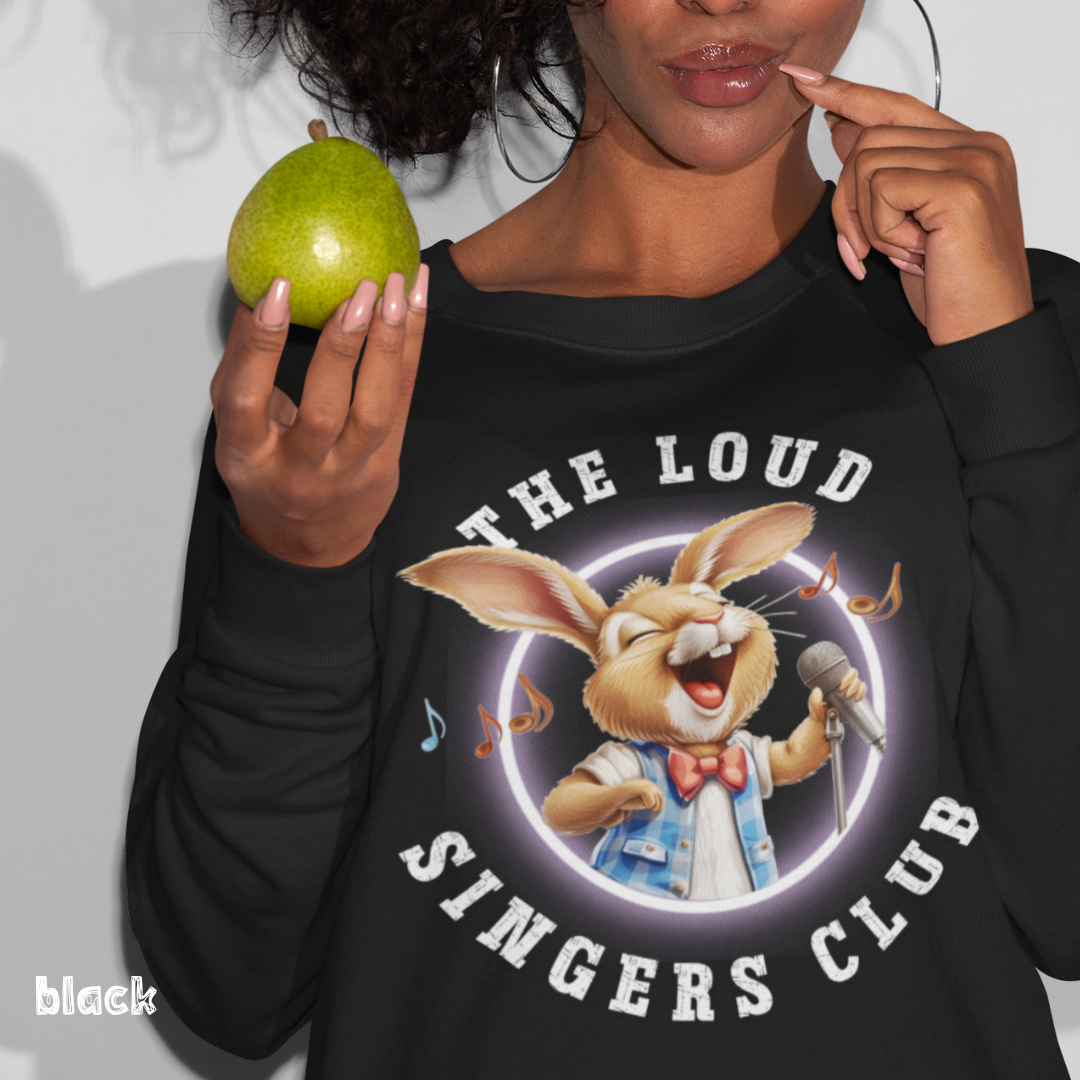 Life Scribbles - The Loud Singers Club - Black Sweatshirt 