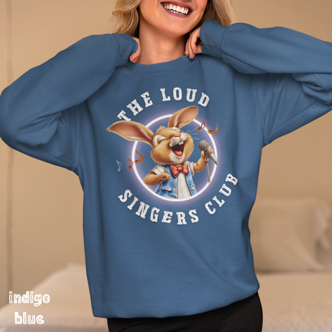 Life Scribbles - The Loud Singers Club - Indigo Blue Sweatshirt 