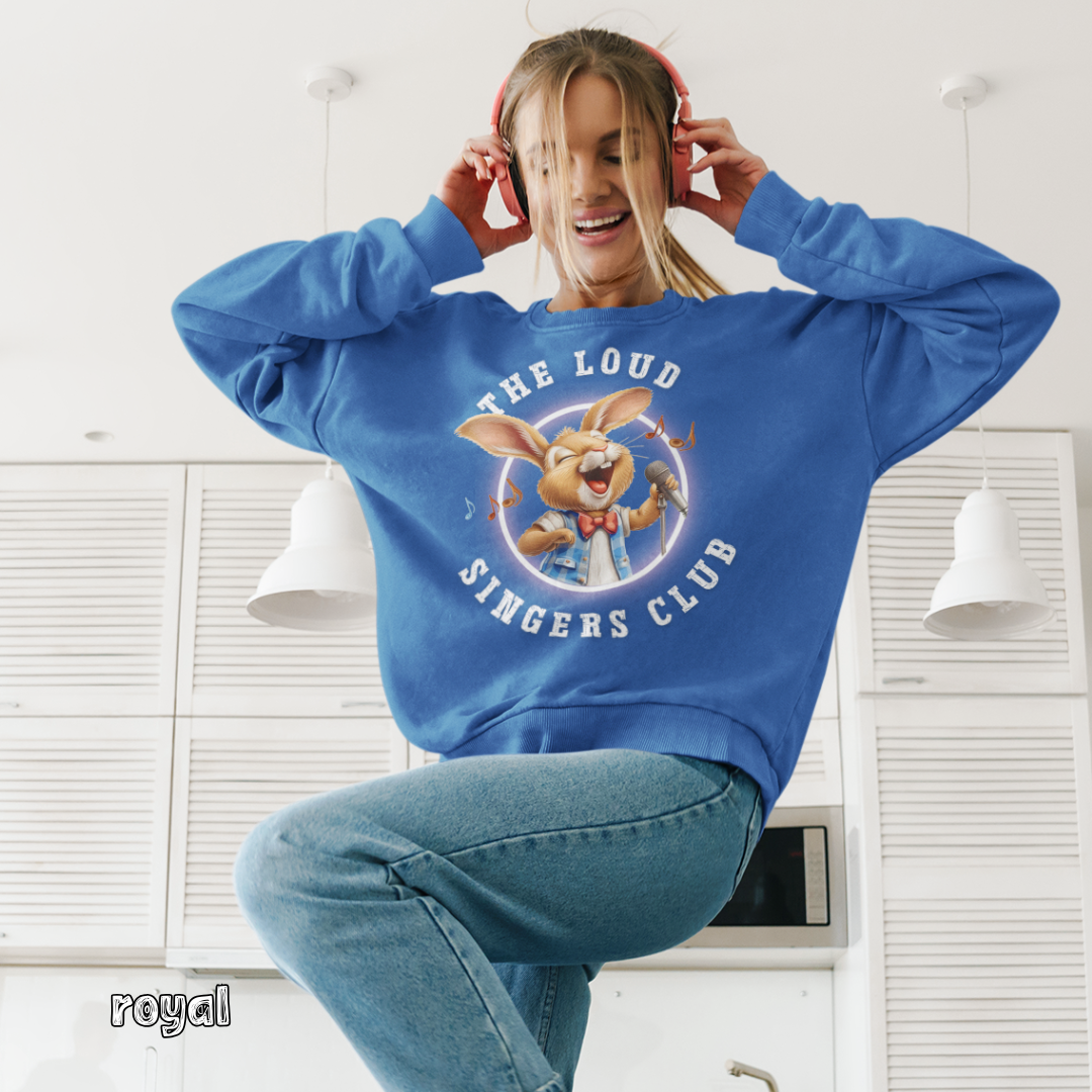 Life Scribbles - The Loud Singers Club - Royal Blue Sweatshirt 