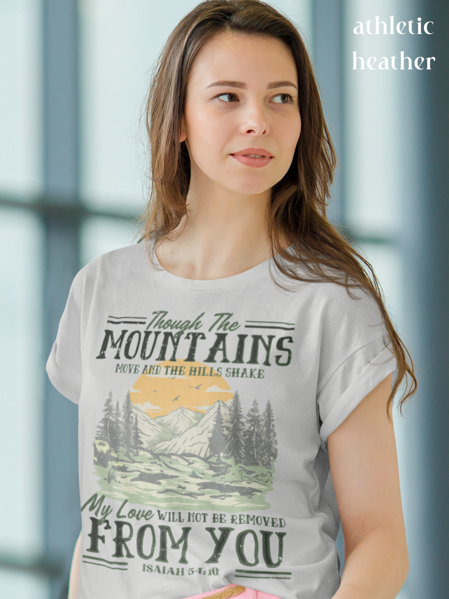 Life Scribbles - Christian Faith - Mountain - Camp T-shirts - Athletic Heather - grey